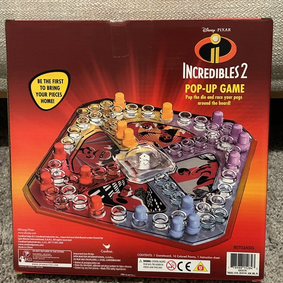 Disney Pixar Incredibles 2 pop-up game - Picture 2 of 2